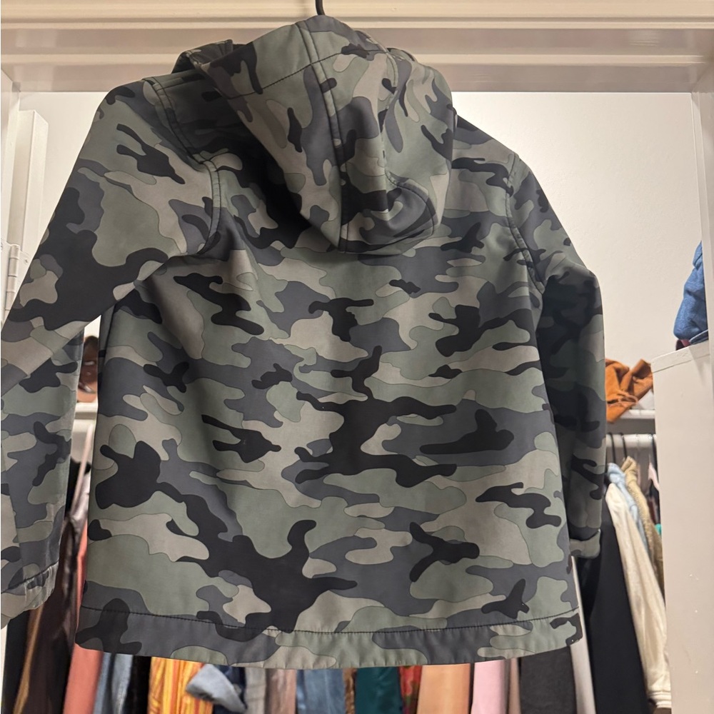 GAP Green Camouflage Hooded Jacket
